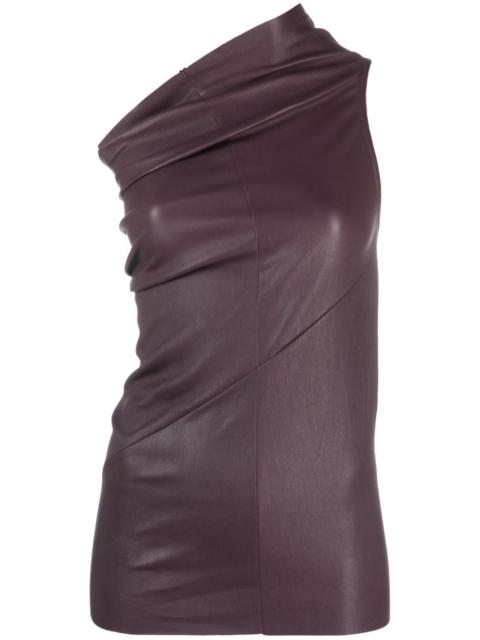 Athena leather tank top