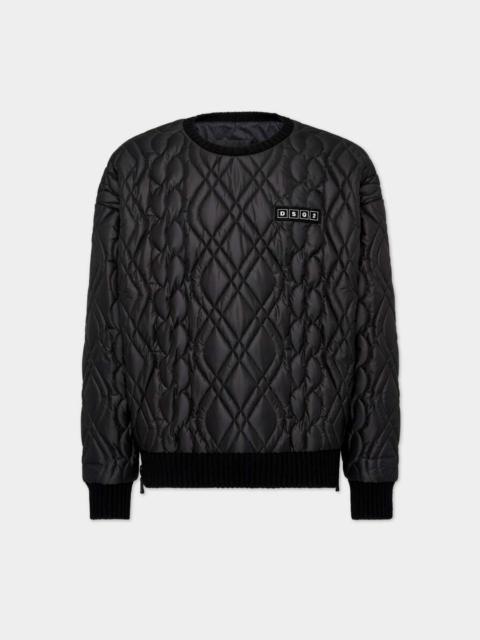 DSQUARED2 HYBRID QUILTED SWEATSHIRT