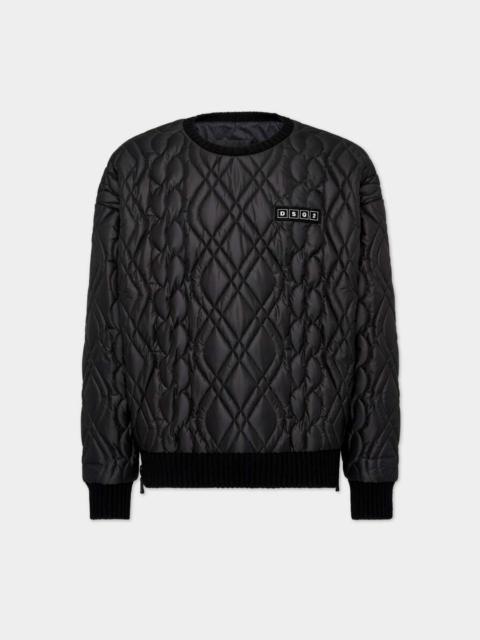 HYBRID QUILTED SWEATSHIRT