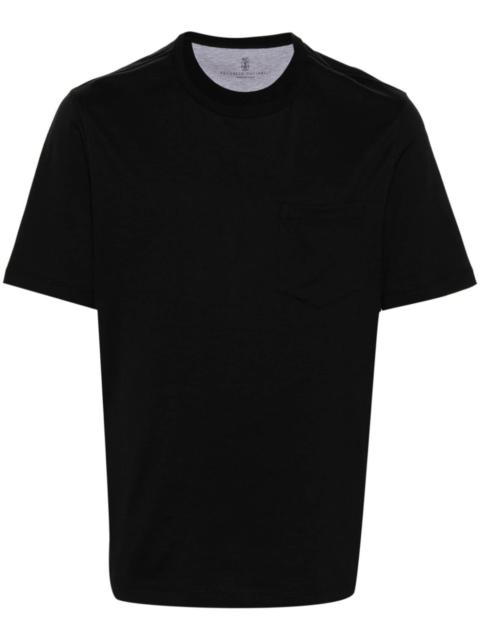 patch-pocket cotton T-shirt