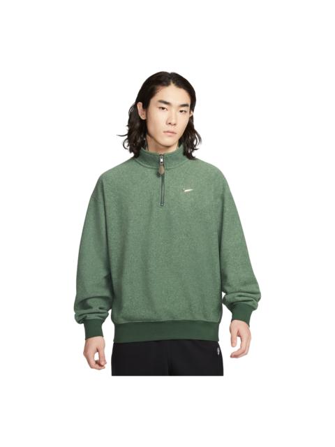 Nike Nike Solo Swoosh Fleece 1/4-Zip Top 'Fir' IQ3975-323