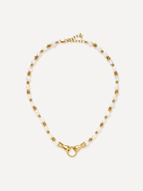 MISSOMA 18ct Gold-Plated Harris Reed In Good Hands Chunky Beaded Gemstone Necklace