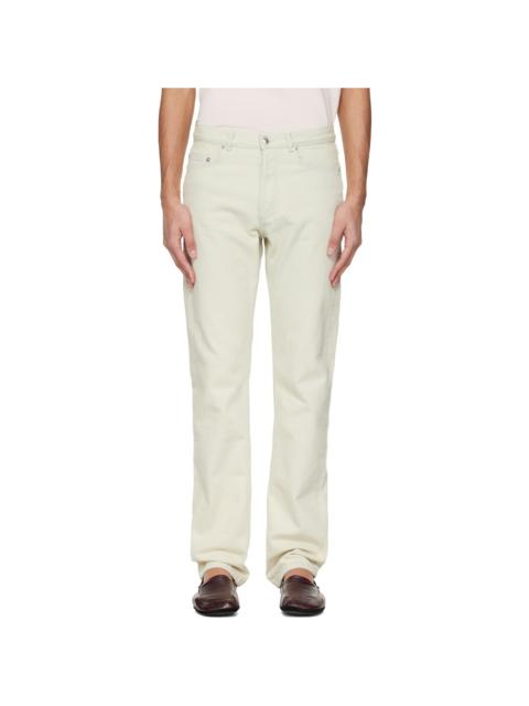 A.P.C. Off-White Standard Jeans