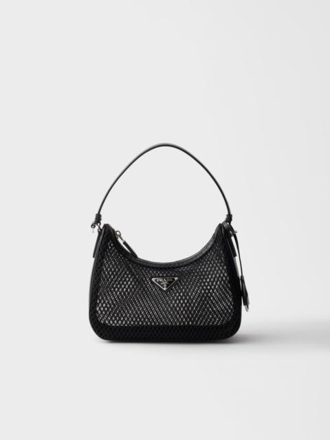 Prada Prada Re-Edition 2005 mesh and brushed leather bag