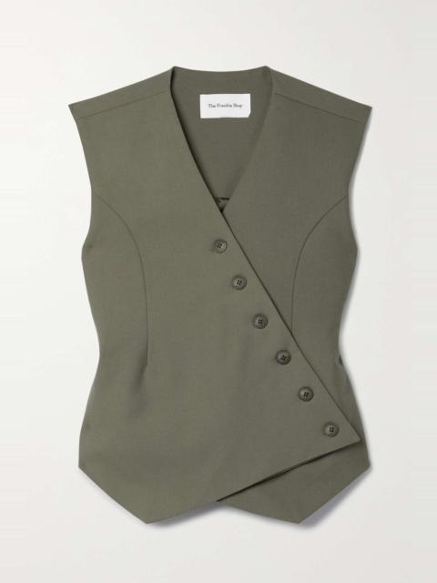 The Frankie Shop Maesa asymmetric woven vest
