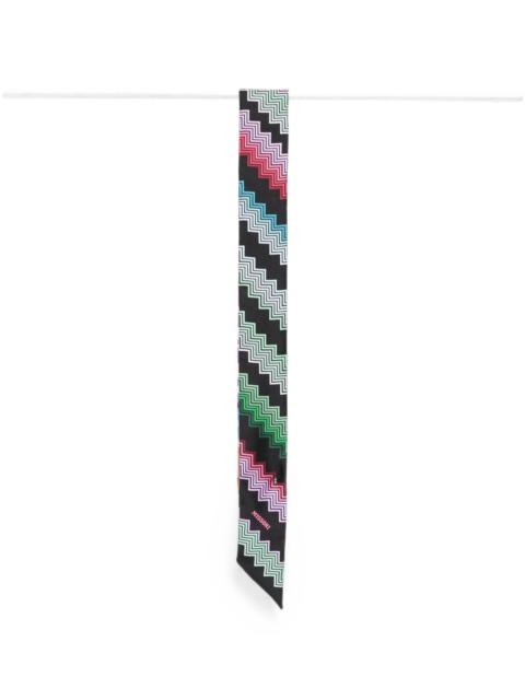 Missoni Missoni Zigzag-print Skinny Scarf