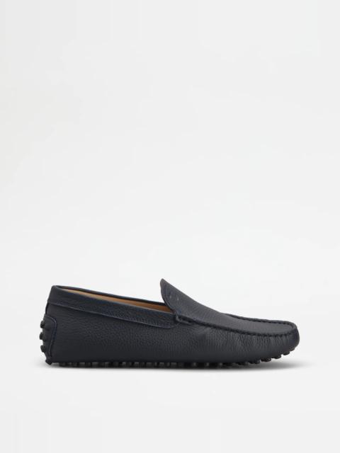 GOMMINO DRIVING SHOES IN LEATHER - BLUE