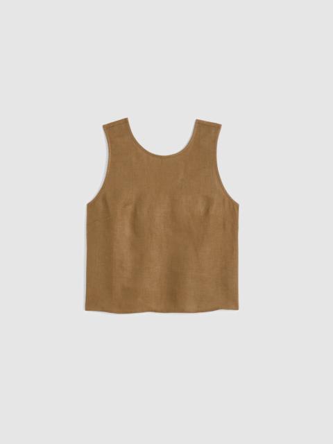 Madewell Tie-Back Shell Top in 100% Linen