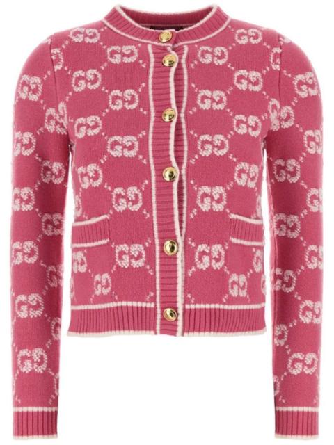 GUCCI GG jacquard wool cardigan