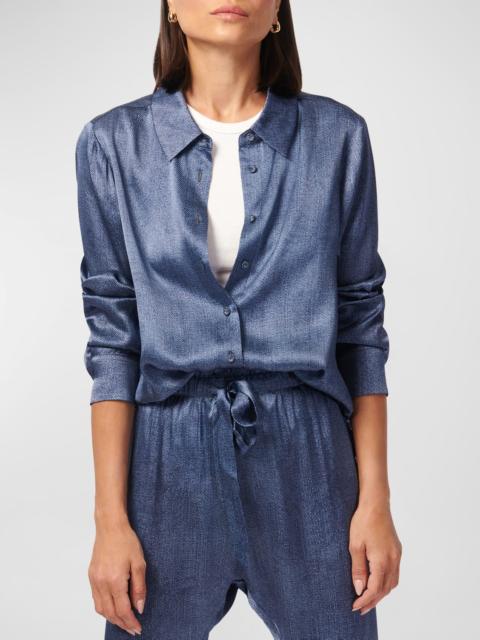 CAMI NYC Crosby Silk Button-Front Blouse