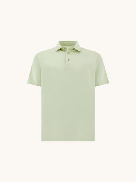 Paul & Shark POLO SHIRT IN GARMENT‑DYED SUVIN COTTON