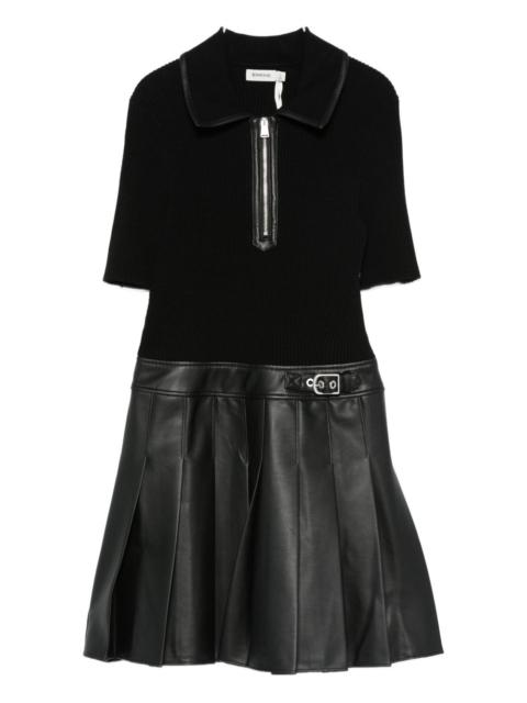 SIMKHAI Linnie pleated mini dress