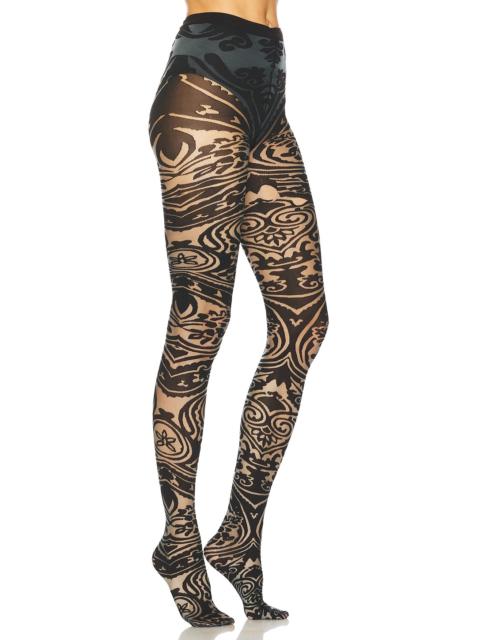 Wolford X Etro Body Tattoo Tights