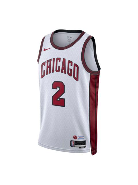 Nike Nike x NBA Chicago Bulls Lonzo Ball Jerseys 'White' DO9588-103
