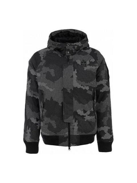 Men's adidas originals Stay Warm Windproof Camouflage Hooded Down Jacket Camouflage AB7642