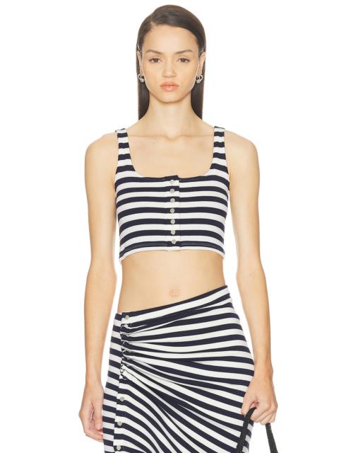 Striped Cropped Tank Top