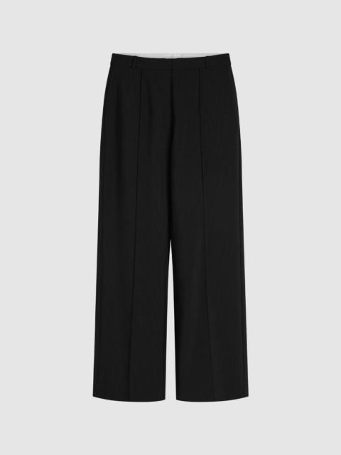 ST. AGNI Wool Pinstripe Pintuck Pants - Fine Pinstripe
