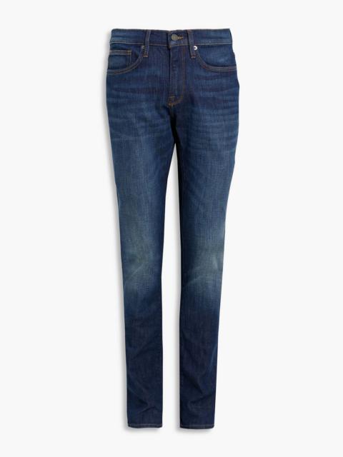 FRAME L'Homme slim-fit faded denim jeans