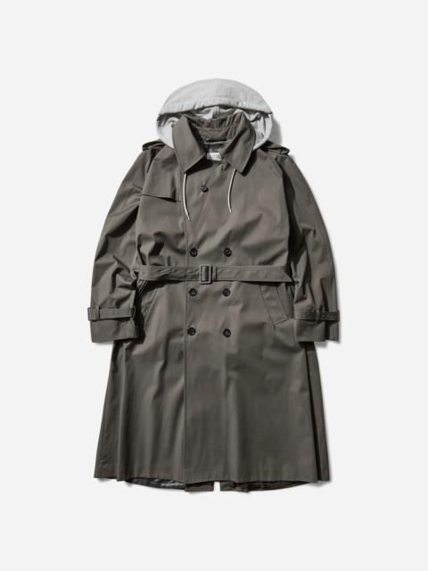 MM6 Maison Margiela Men's Hooded Trench Coat Grey