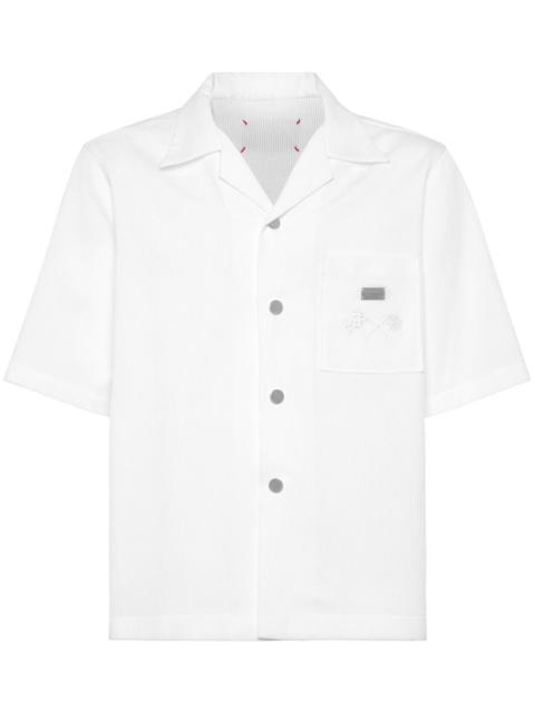 PHILIPP PLEIN ribbed bowling shirt