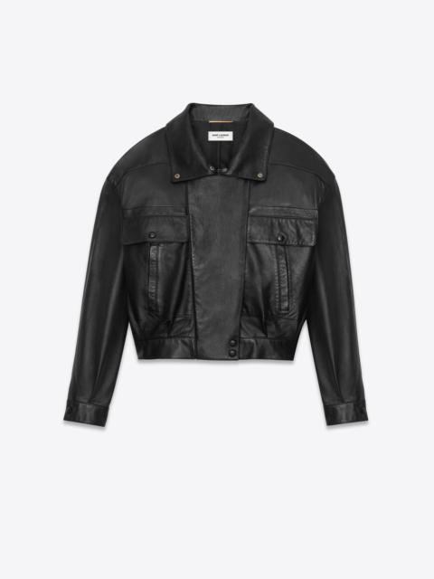 SAINT LAURENT bomber jacket in lambskin