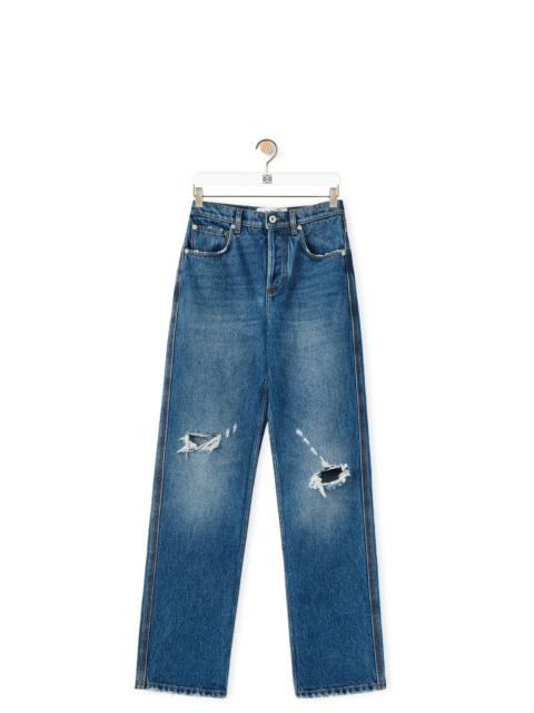 Loewe Distressed jeans in denim