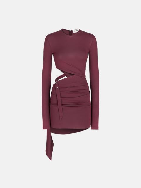 THE ATTICO DARK GRAPE MINI DRESS