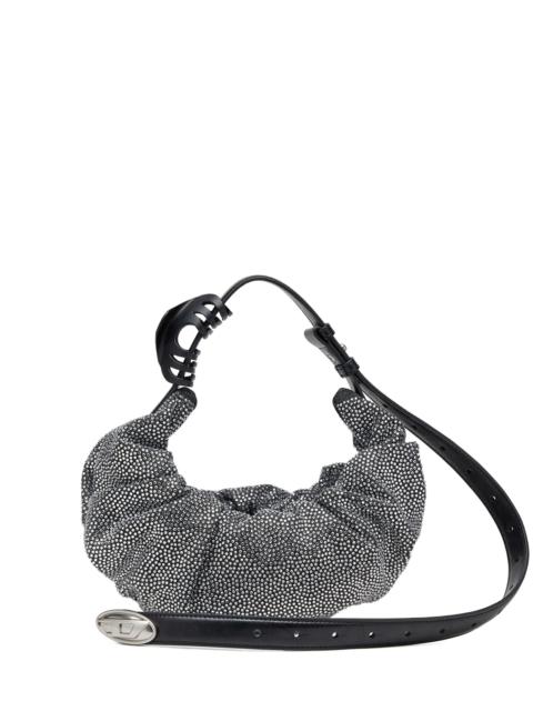 Diesel Diesel Small Grab-D Embellished Scrunched Shoulder Bag