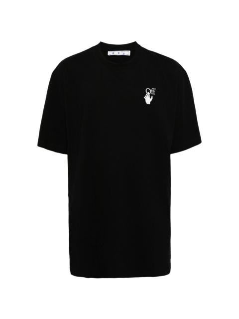 Marker crew-neck cotton T-shirt