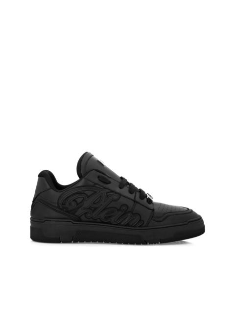 PHILIPP PLEIN logo-patch low-top sneakers