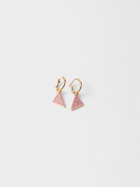 Prada Enameled metal earrings