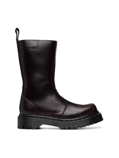 Dr. Martens Brown Renjena Mid Explorer WP Leather Boots