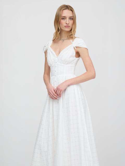 Hill House Home The Lucille Dress - White Crinkle Check