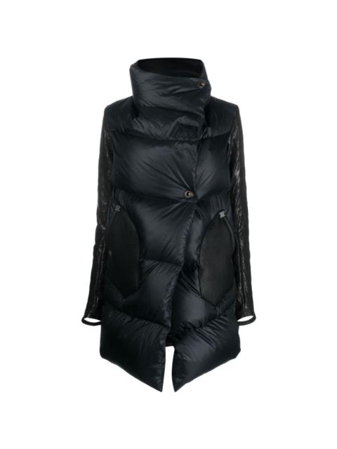 lock-fastening quilted down jacket