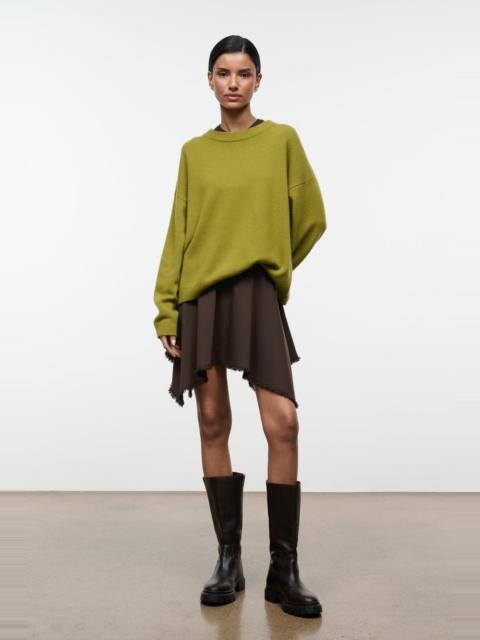 STAUD STAUD TYRA SKIRT EARTH