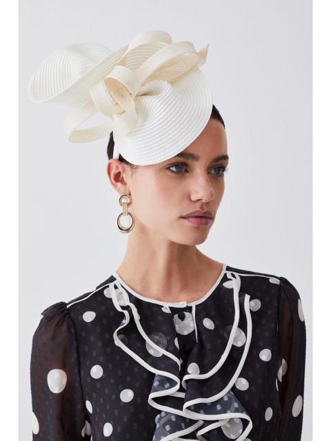 KAREN MILLEN Asymmetric Bow Headband Fascinator
