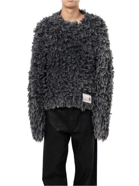 Maison MIHARAYASUHIRO Bleached Shaggy Knit Sweater