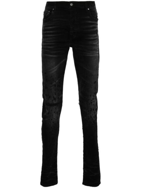 Shotgun mid-rise skinny jeans