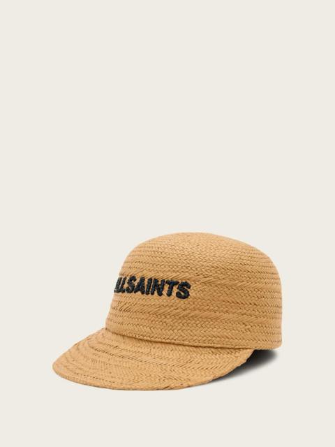ALLSAINTS MILA STRAW BASEBALL CAP