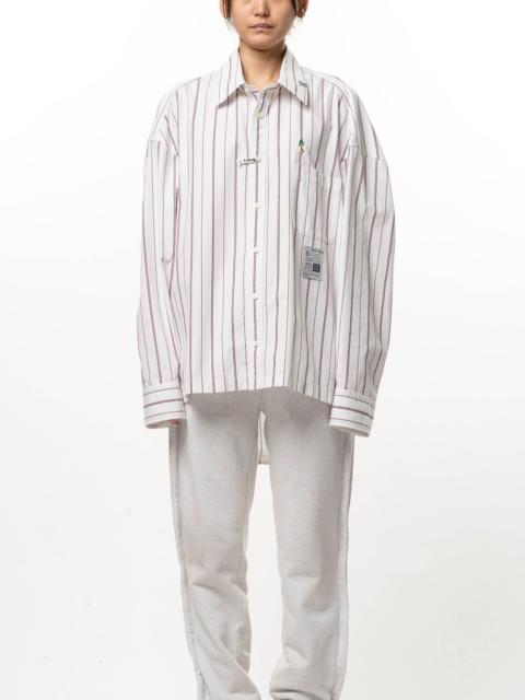 Maison MIHARAYASUHIRO Leon Embroidery Stripe Shirt