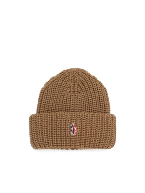 Moncler Grenoble logo-patch ribbed beanie
