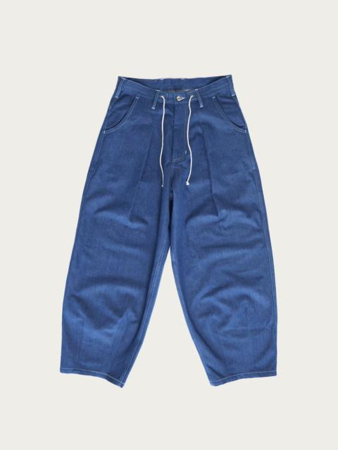 Story mfg. Lush Pants - Indigo Denim Wonky-Wear