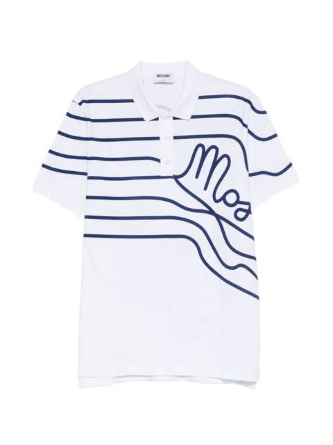 Moschino button polo shirt