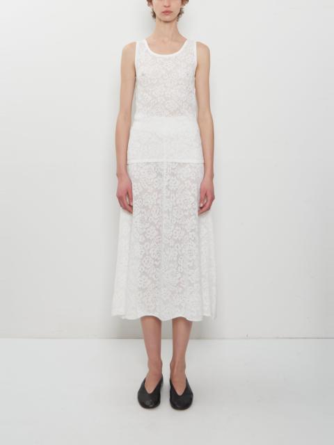 extreme cashmere n°523 Kelly Lace Cashmere Skirt — Snow