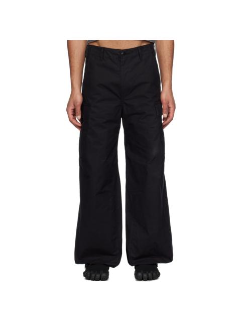 Black Robot Legs Cargo Pants