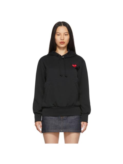 Comme des Garçons PLAY Black Wide-Fit Heart Patch Hoodie