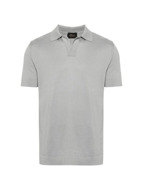 split-neck polo shirt