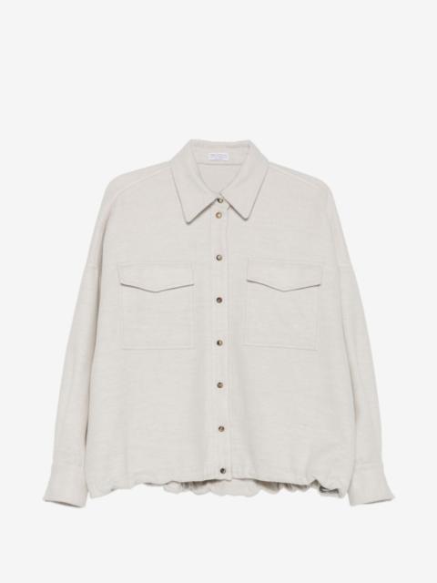 Brunello Cucinelli buttoned flap-pocket jacket
