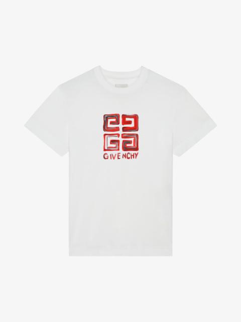 Givenchy 4G MULTICOLOR SLIM FIT T-SHIRT IN COTTON