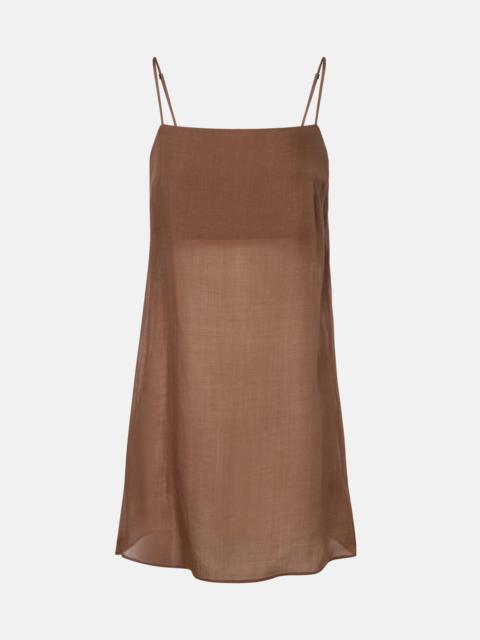 LESET Niko ramie minidress
